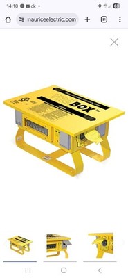 temporary power distribution box