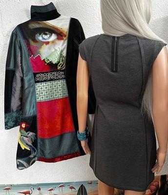 Visiona Mystic Eye # Desigual SET # Gr. 34  36 # Mantel & Kleid # Kunst # Strass