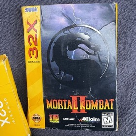 Mortal Kombat II Sega 32X CIB Complete in Box Game w/ Manual & Cartridge T-8101B