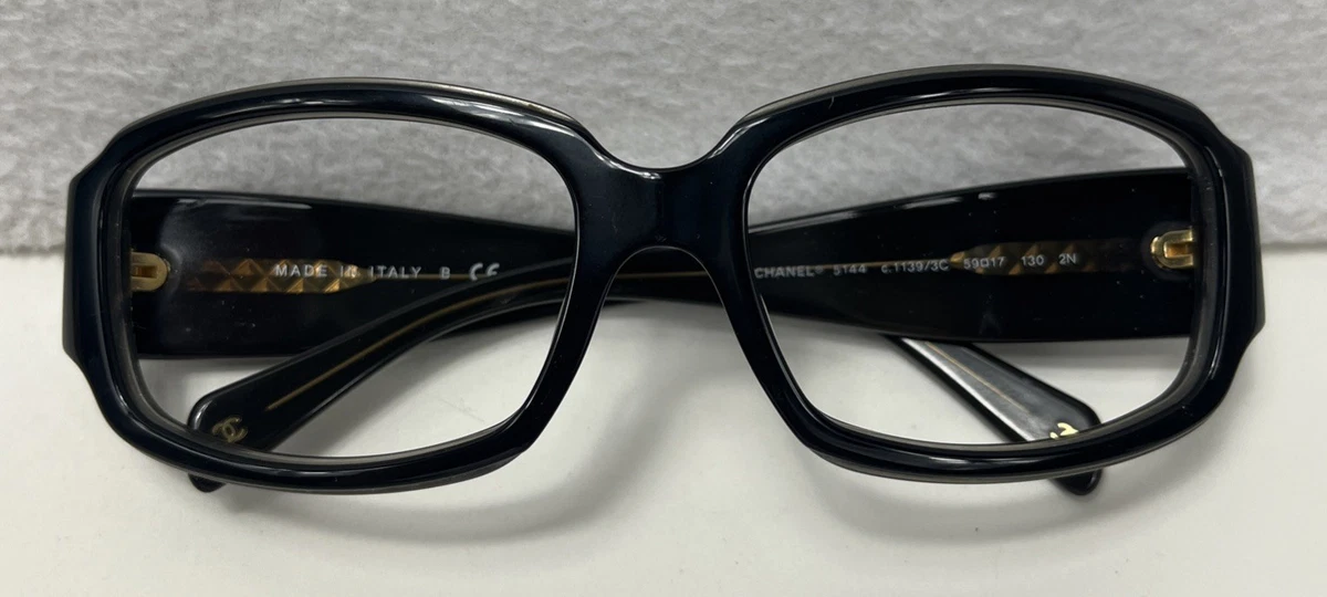 Chanel 5004 c.501/91 Sunglasses FRAMES ONLY Black 52-19-125 READ DESC CHANEL Black Frame Sunglasses for Women for sale | eBay main image 2
