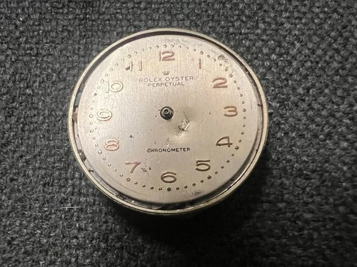 Vintage Rolex Oyster Perpetual Chronometer Movement Dial AS-IS Untested Damaged
