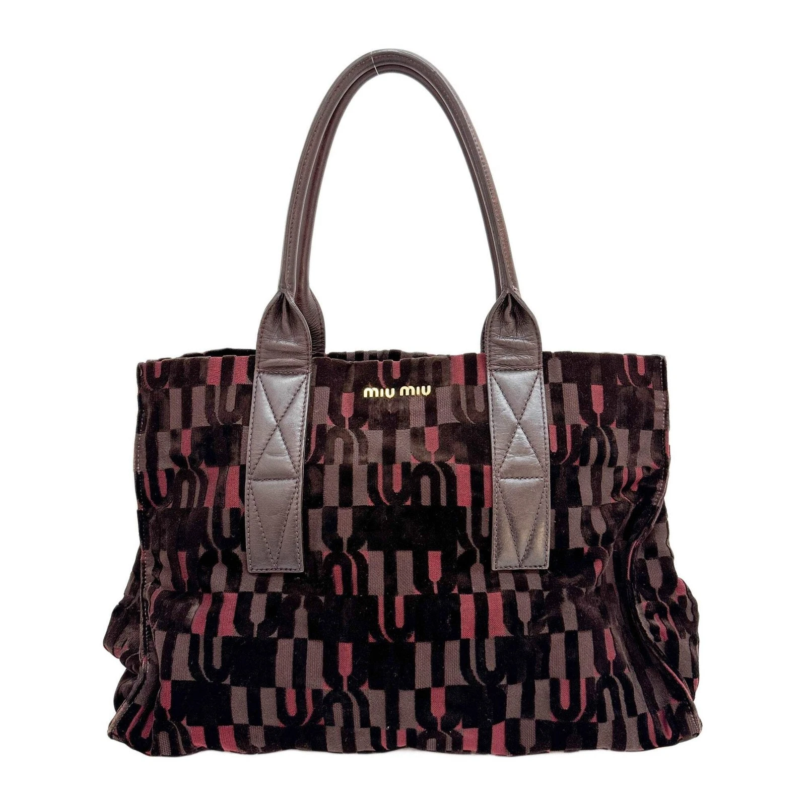Miu Miu — MIU MIU Multicolor Cotton Shoulder Bag