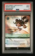 Disney Lorcana The First Chapter ENCHANTED Mickey Mouse Artful Rogue 210 PSA 9