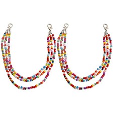 1 Pair Bohemian Beaded Shoe Charm Multi-layer Shoe Charm Chain DIY Shoe Chain