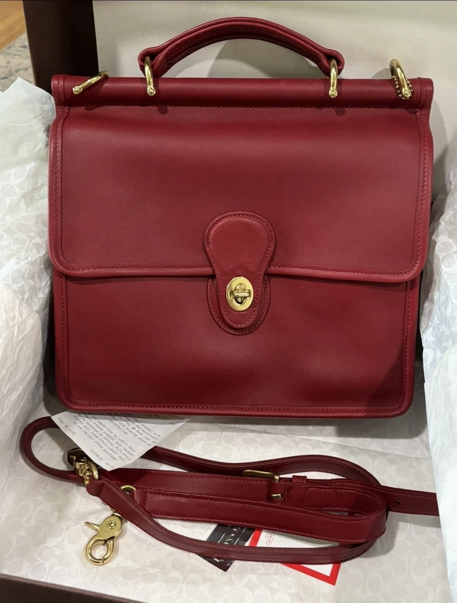 バッグ Coach Willis Turn Lock Leather 2WAY 1206 Coach Willis Shoulder Bags Turn Lock Handbags for Women for sale