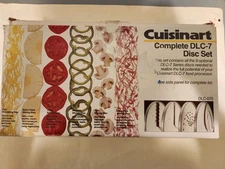 New Cuisinart Food Processor Complete DLC-7, 9 Disc Set DLC-070 Made In JAPAN 