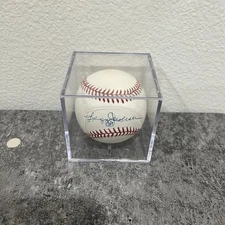 Reggie Jackson “44” Inscription Signed OML Baseball Tri-Star COA Yankees w/Case