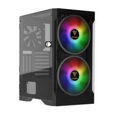 GAMDIAS Apollo E2 Elite Gaming PC Case Mid Tower ATX 2x ARGB Fans Tempered Glass