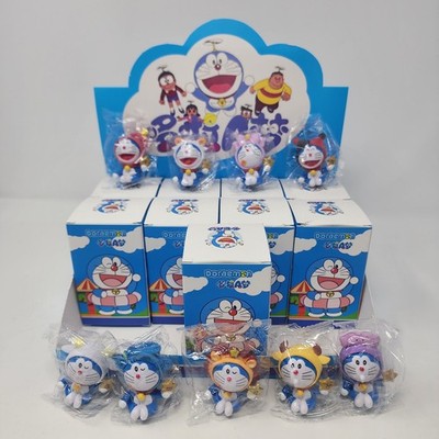 Doraemon Zodiac Mini Figure Lot 9 Unique 2  Sealed Bags Display Box Anime