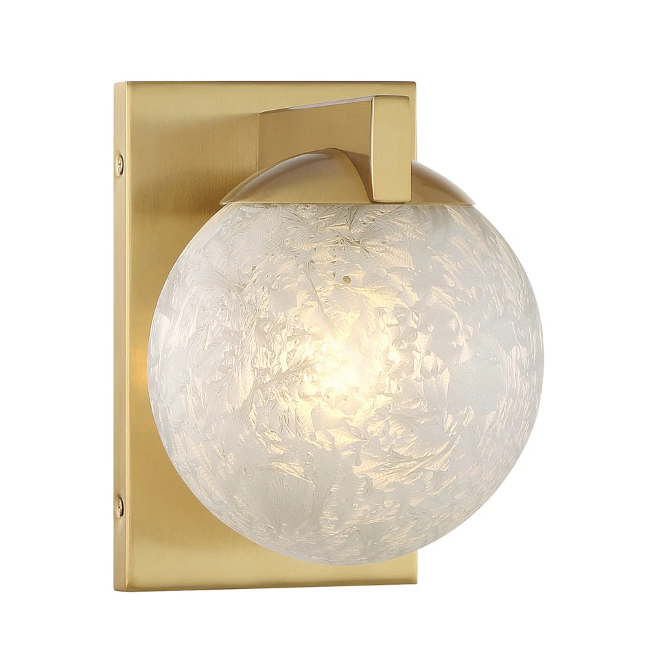 Aplique de baño Savoy House 9-1017-1 Darien 8" de alto - bronce Foto 3 de 4