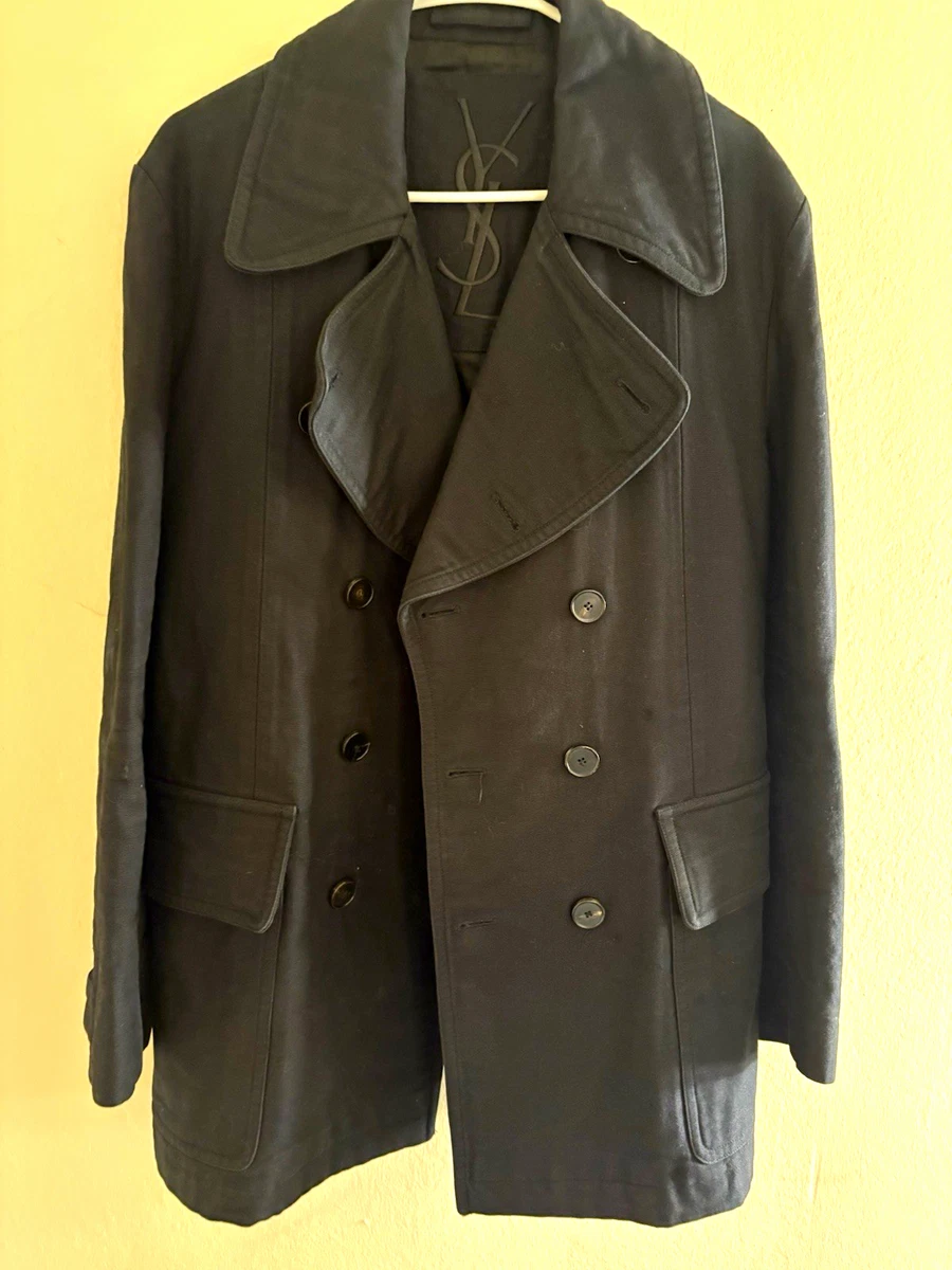 ジャケット・アウター Yves Saint Laurent wool pea coat brown