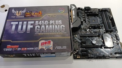 ASUS TUF B450-Plus Gaming Motherboard DDR4 AM4 Socket AMD Ryzen Compatible
