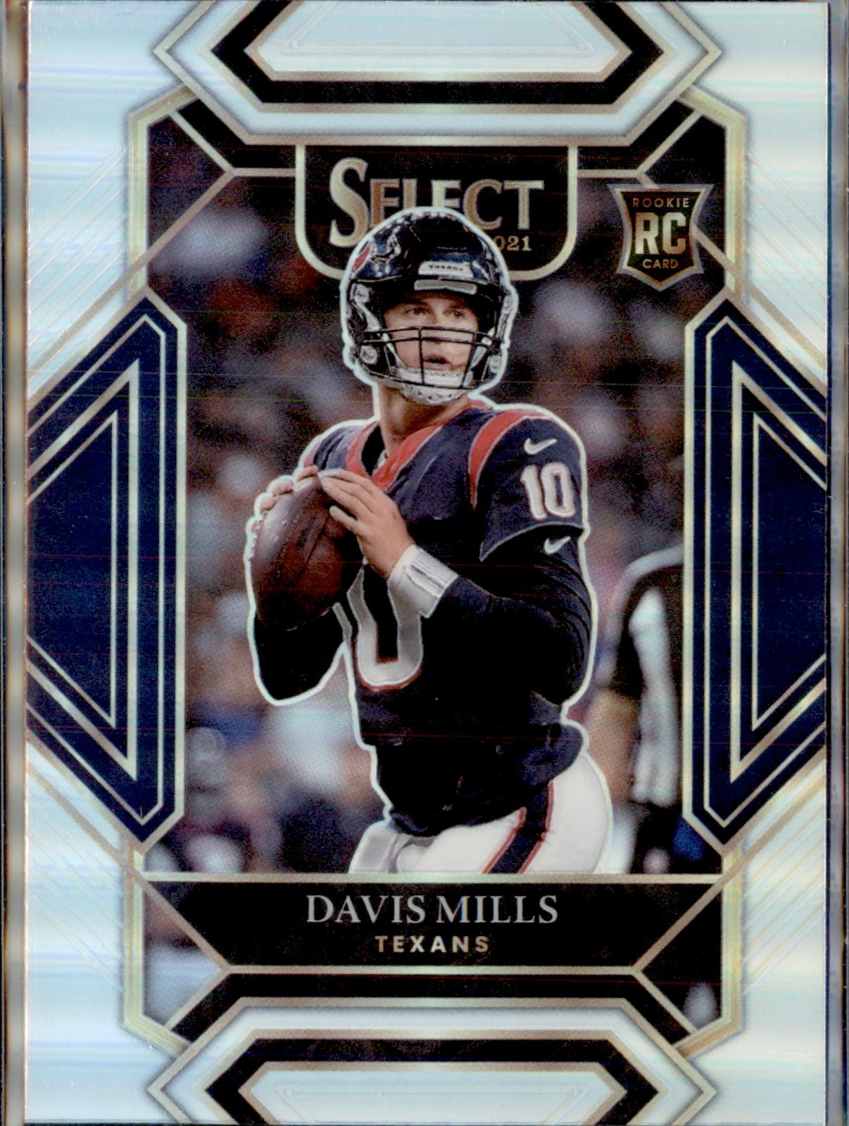 2021 Panini Select - Club Level Davis Mills #265 Silver Prizm (RC)