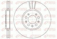 2X Remsa Bremsscheibe 6544.10 FüR Audi Seat Skoda VW