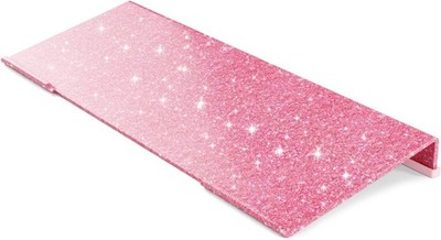 Ergonomic Computer Keyboard Stand - Glitter Pink Acrylic Keyboard Riser Tilte...