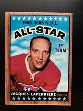 1966-1967 Topps Jacques Laperrière #122 All-Star HOF Montreal Canadiens