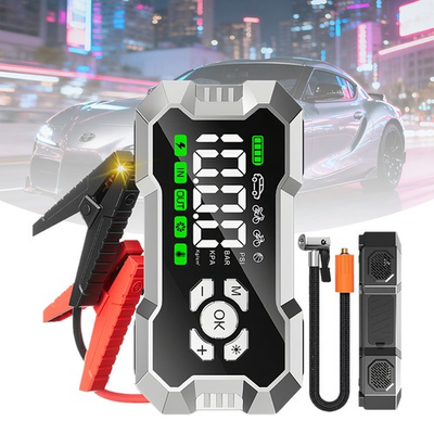 #ad Car Jump Starter 150PSI Pump Air Compressor 99800mAh Power Bank 5000A Starting $37.04
