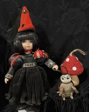HAUNTED Doll Spirit  VESSEL Chaotic Fae Witchling with Manbug Guardian Leo