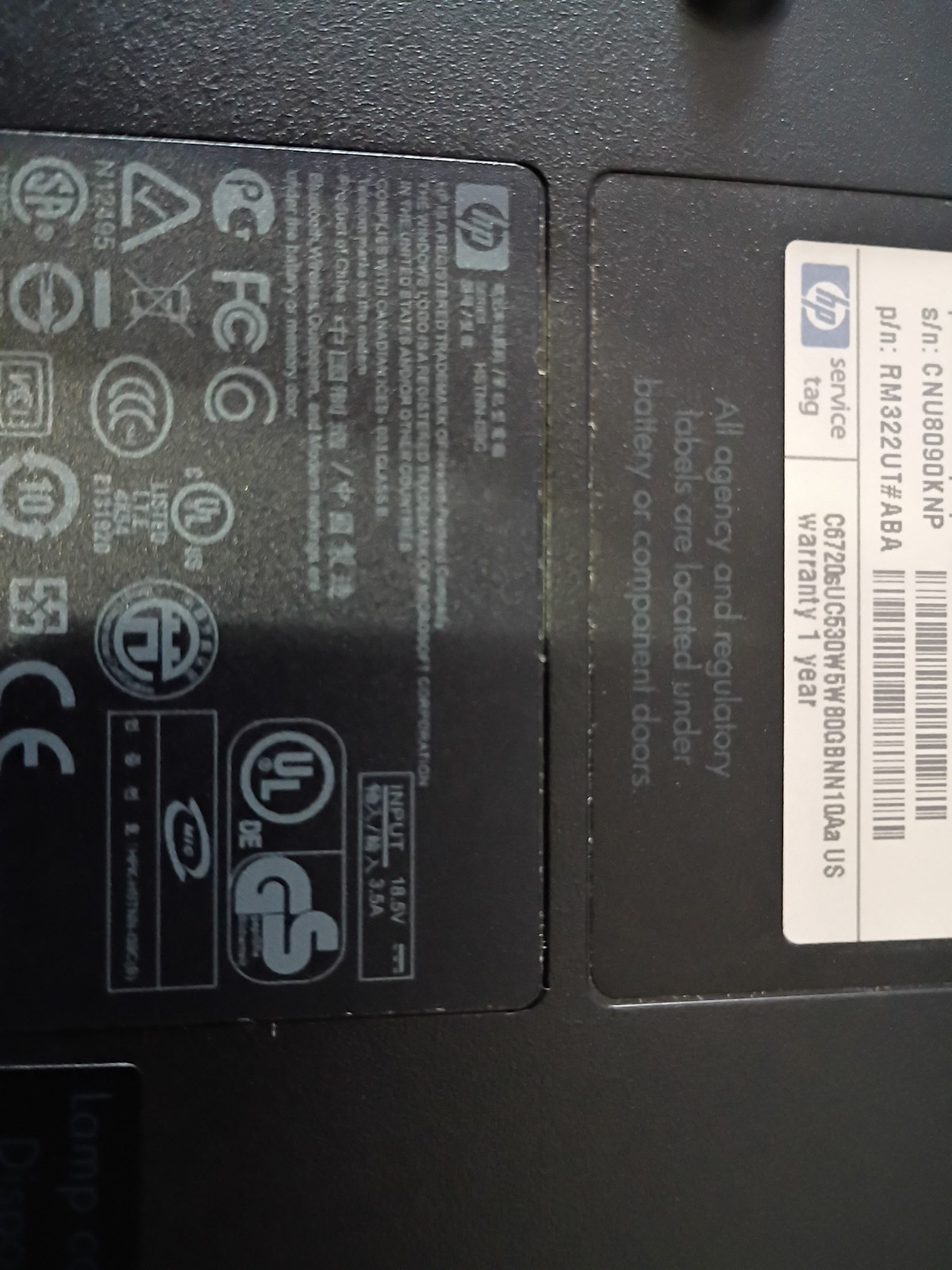 HP Compaq 6720s Intel Celeron M CPU 530