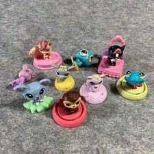 Littlest Pet Shop LPS Lot of 9 Gecko Monkey Squirrel Koala Cat Bird Lamb