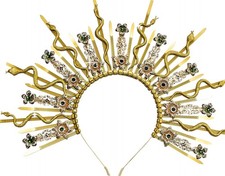 Luxury Medusa Headband Snakes Headband Corona De Medusa Costume Halloween Prop