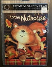 Creekside Garden Flag Fall Squirrel Decorative All Weather Material 12.5 x 18