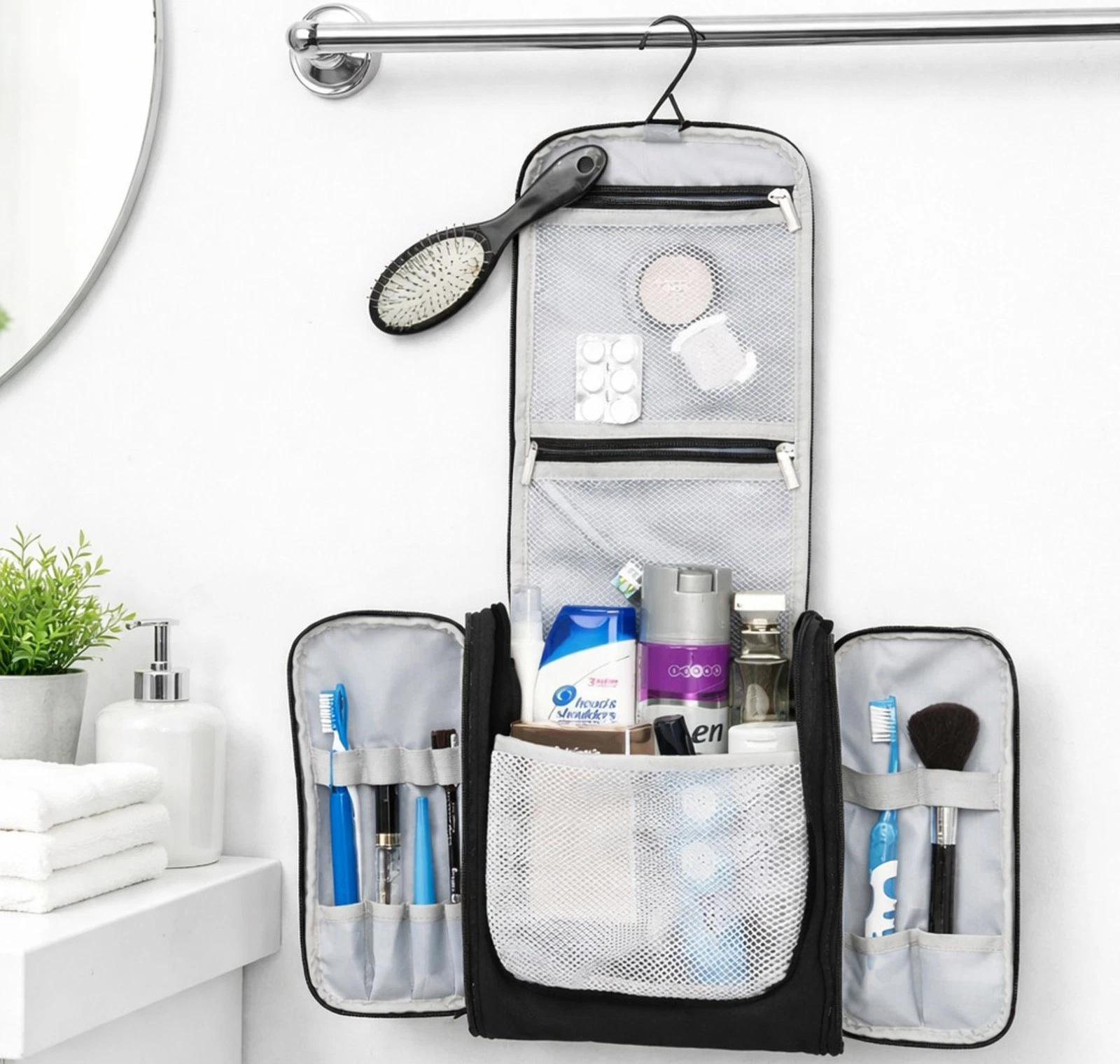 Hanging Toiletry Bag Travel Organizer Gift for College Students