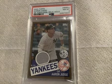 2020 Topps Relics #85RAJ Aaron Judge GOLD Serial 27/50 PSA 8 #85RAJ  Yankees