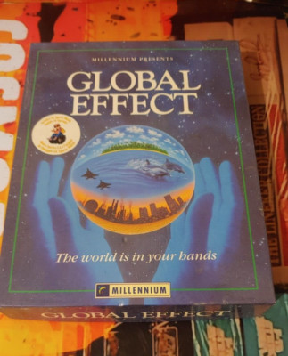 Global Effect (1992) Commodore Amiga (3 Disk, Manuals, Box) working CIB 16-bit