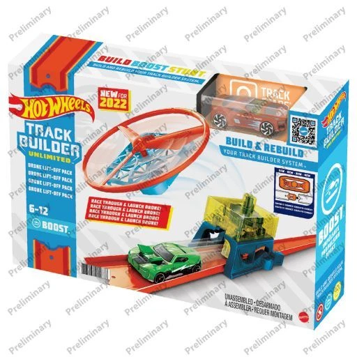 Hot Wheels Track Builder Drone Lift Off Pack Drone Platform