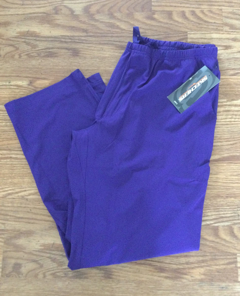 Skechers BNWT Tagless New Grape Purple Scrubs PANTS Bottoms