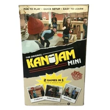 KAN JAM Mini Portable Outdoor Yard Disc Toss Can Game Office Family Party