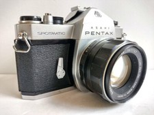 118 Pentax Spotmatic SP 35mm film camera Super Takumar 55mm f/1.8 M42 Lens
