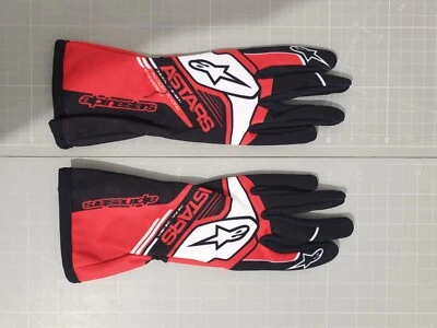 Alpinestars Tech-1 K Race S V2 Corporate Handschuhe für Kinder Red Black (M)