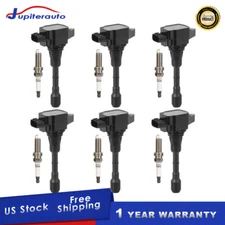 Kit(6) Ignition Coil & Spark Plug for Nissan Altima Infiniti FX35 G35 M35 UF550
