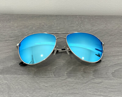 Brightside Orville 58mm Mirrored Aviator Sunglasses | eBay UK