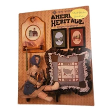 The American heritage Cross Stitch Patterns Barns Map Freedom Bell Schoolhouse