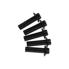 Black 3/8"-16-1.0" Rear Brake Rotors Mounting Bolts Screws for Harley Softail 