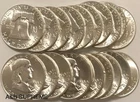 Roll (20) 1948 Franklin Half Dollar “Full Bell Lines” Gem BU Unc 90% Silver