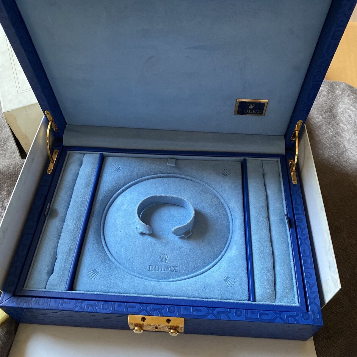 Vintage Rolex Blue Large Box Without Key 51.00.01 | eBay Vintage Rolex Blue Large Box Without Key 51.00.01 | eBay