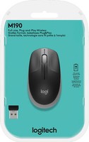 Logitech Maus M190 Optisch Wireless Kabellos 3 Tasten 1000 Dpi Grau 910-005906