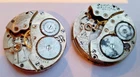 2x Antique Waltham Pocket Watch Movements Grades 361 & Seaside 7J hunting spares