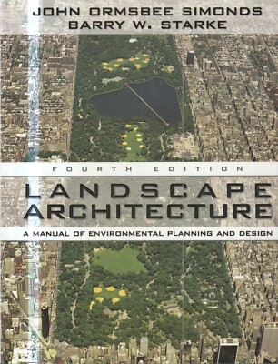 LANDSCAPE ARCHITECTURE , A MANUAL OF ENVIRONMENTAL PLANNING AND DESIGN , HUGE BK