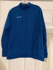 Nike Dri-Fit Women's Soccer Track Jacket Size Large Blue Full Zip AO1483
