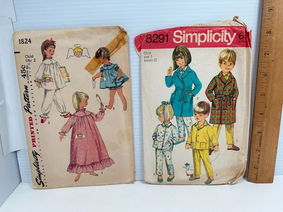 13 Vintage Girls Toddler Butterick Simplicity Child Sewing Patterns CUT - Image 4 of 4