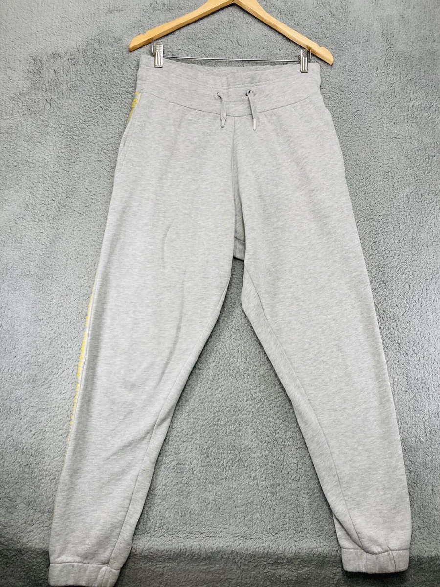 Gymshark Sweatpants Mens Medium Gray Yellow Striped Joggers