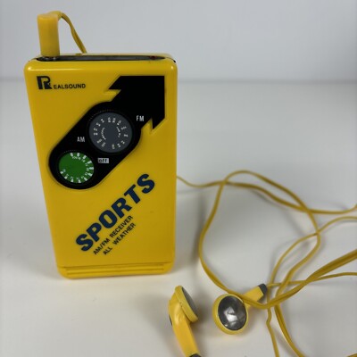 VTG Realsound Hewlett Packard Walkman Sports AM FM Receiver Radio w/ Headphones