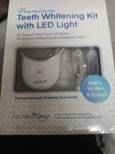 Teeth Whitening Kit with LED Light, Effective for Sensitive Teeth NIB Freeship 