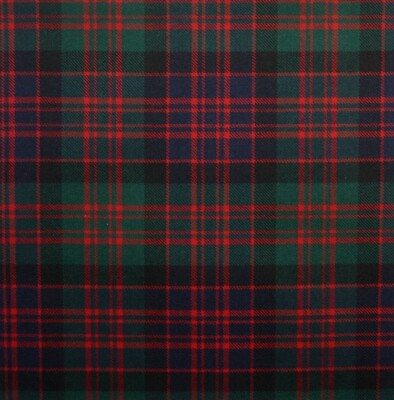 Scottish Highland Macdonald Tartan 3 Yards 13Oz Acrylic Wool Tartan Fabric