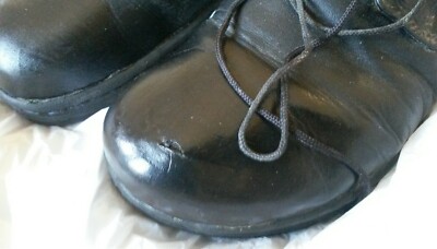 Chaussures Bateau Homme En Cuir Noir Footprints Taille 44 - Occasion - Style Casual Lacets